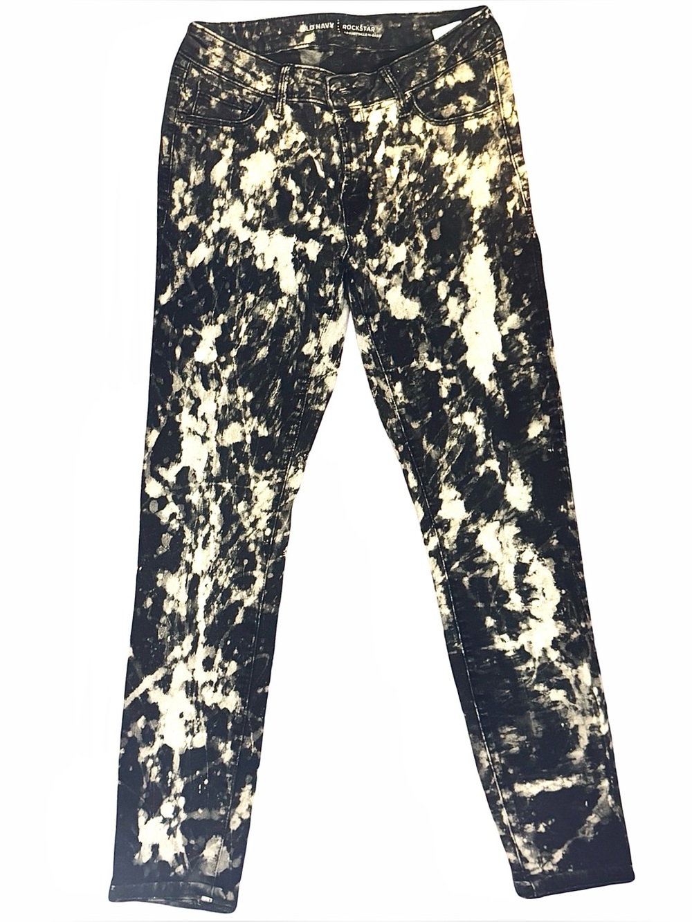 Bleach splattered custom jeans